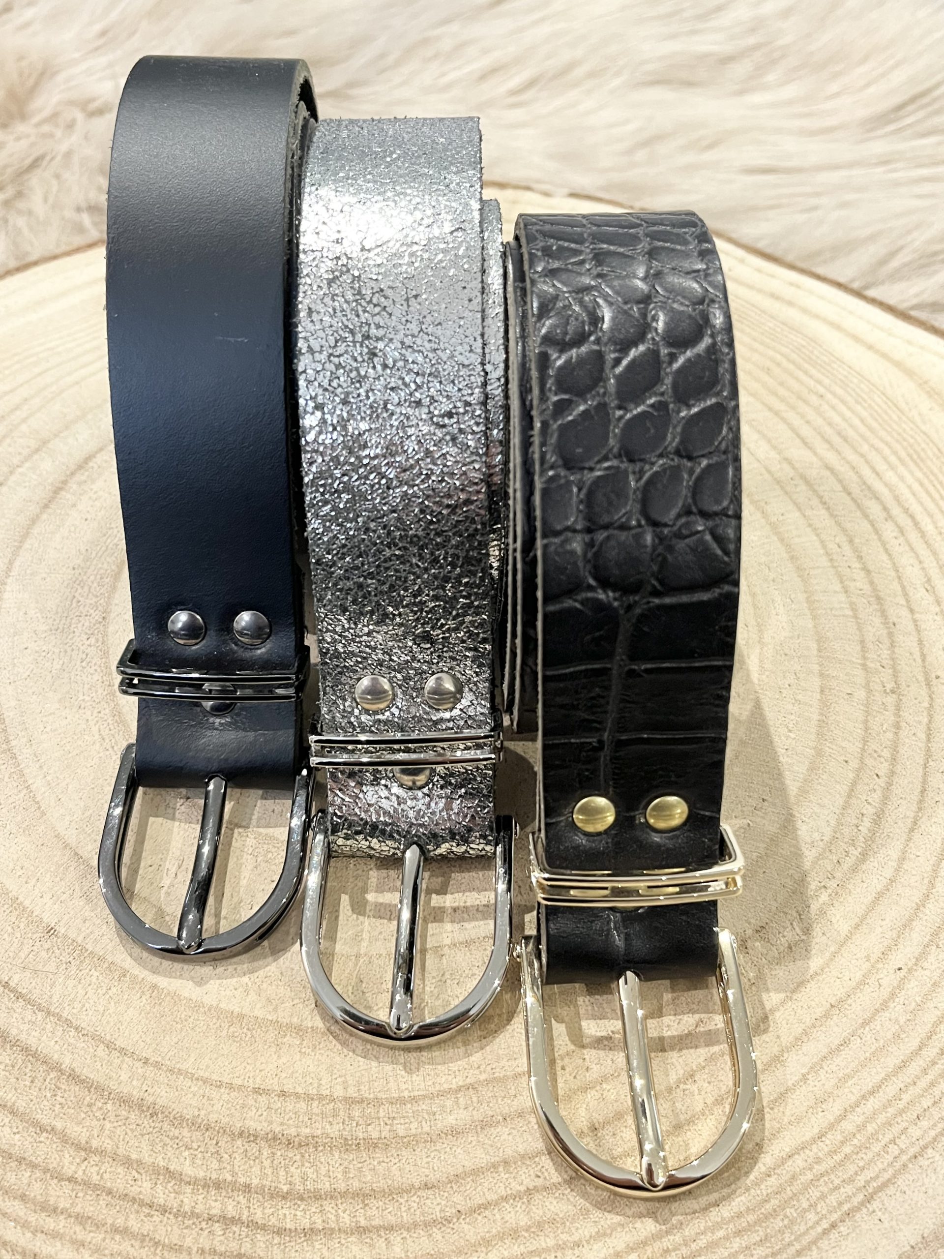 Ceinture Cuir Fait par un Artisan en Camargue